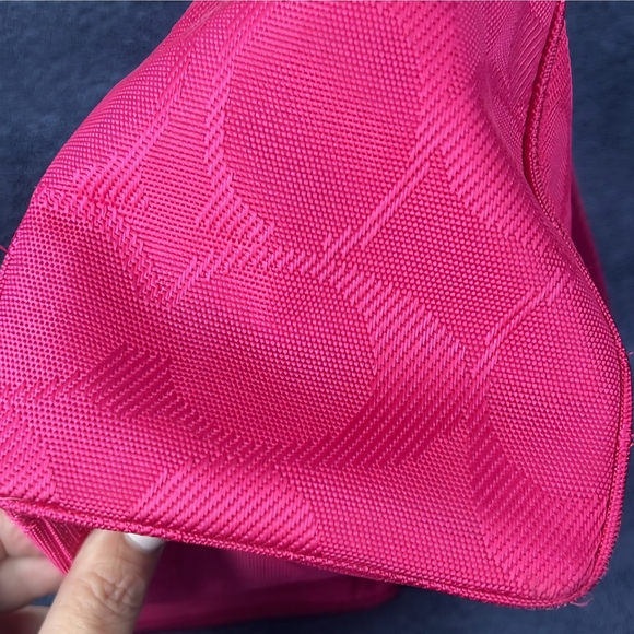 COACH EUC Hot Pink Canvas /Patent Leather Satchel - Picture 2 of 7